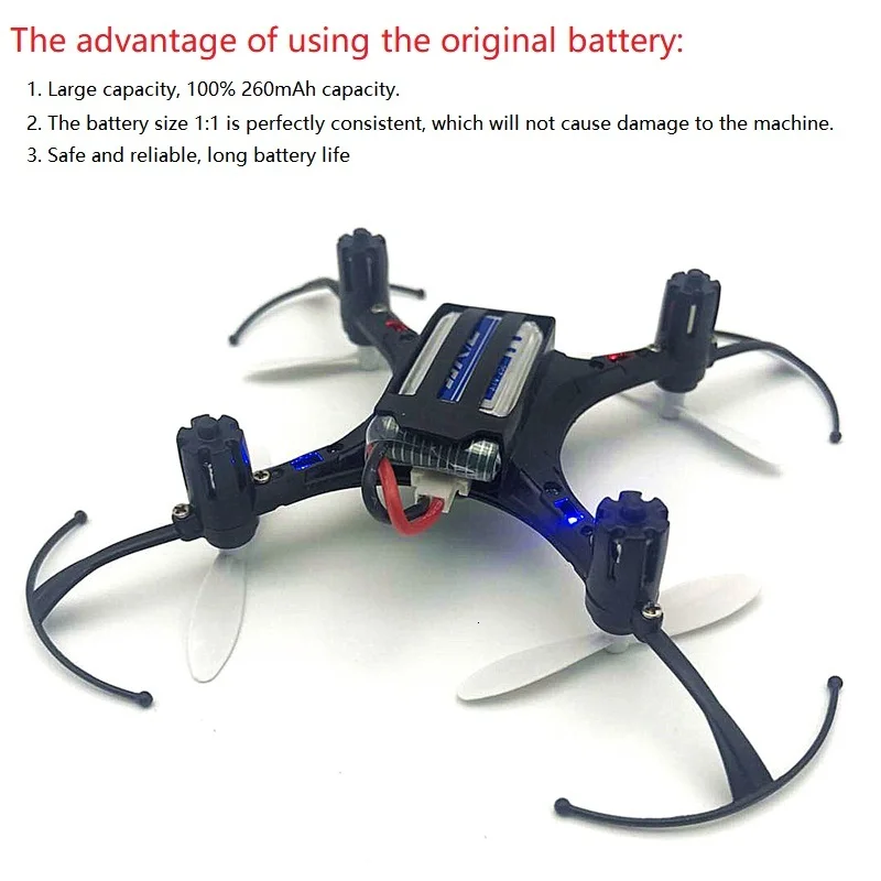 JJRC H36 Oryginalna bateria 3.7V 260mAh Do E010 E011 E012 E013 Drone do Furibee F36 RC Quadcopter Parts 3.7v Lipo Battery 1-5szt.