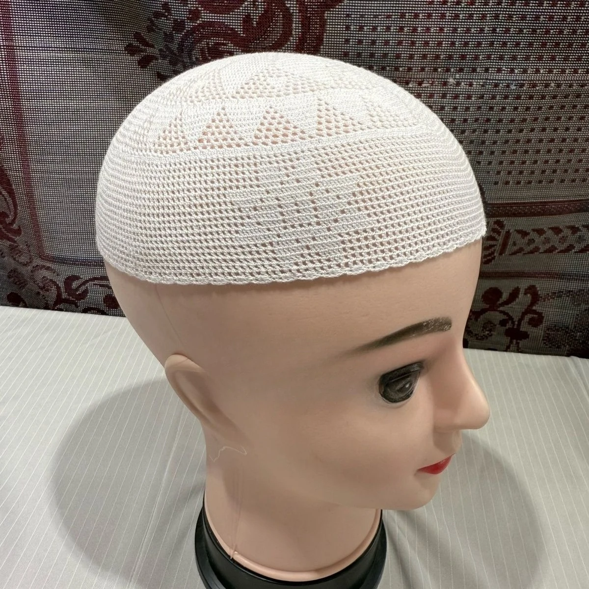 New Arrival African Knitted Hats Men Casual Breathable Summer Beret Caps Street Melon Cap Muslim Eid Prayer Male Kufi Beanies