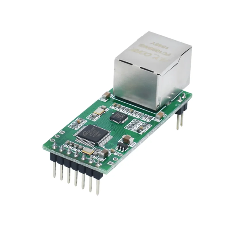 FS100P USR-TCP232-T2 Tiny Serial Ethernet Converter Module Serial UART TTL to Ethernet TCPIP Module Support DHCP and DNS