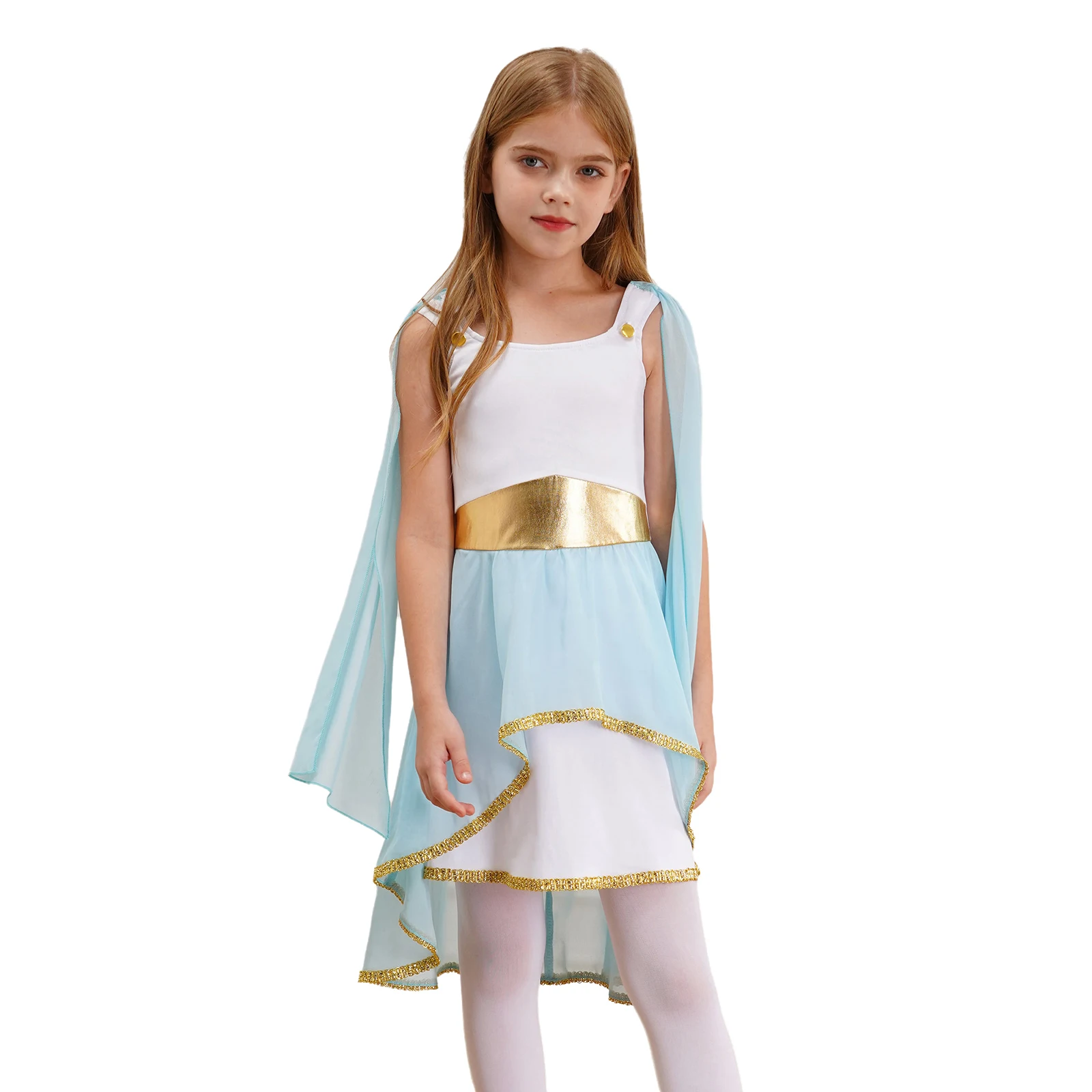 Girls Ancient Greek Toga Costume Greece Mythos Rome Nobility Cosplay Dresses Performance Party Halloween God Role Play Dress Up