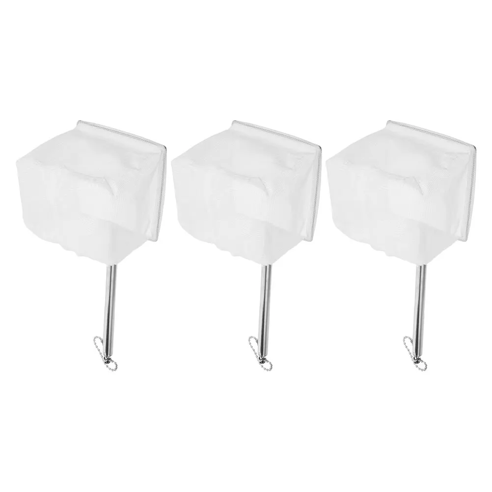 

3 Pcs Scaling Fishnet Fishing Equipment Aquarium White Stainless Steel Butterfly for Kids