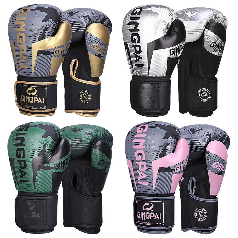 High Quality Leather Wear-Resistant And Breathable Boxing Gloves For Sanda Training, Thickened Protective Combat Gloves