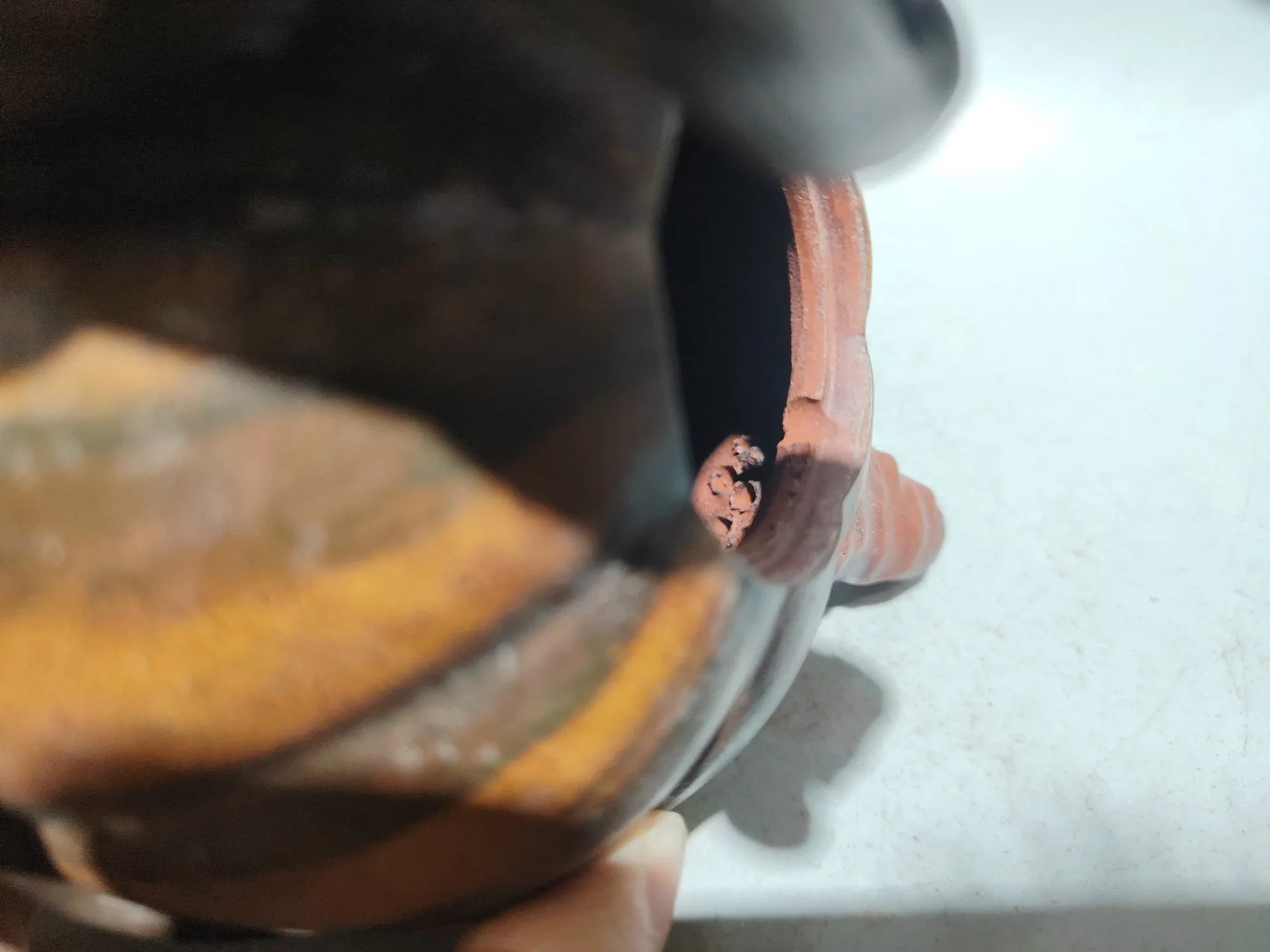 Yixing purple clay teapot More children, more blessings Mouse statue handle pot Pumpkin shaped teapot kettle teapot Tea charm