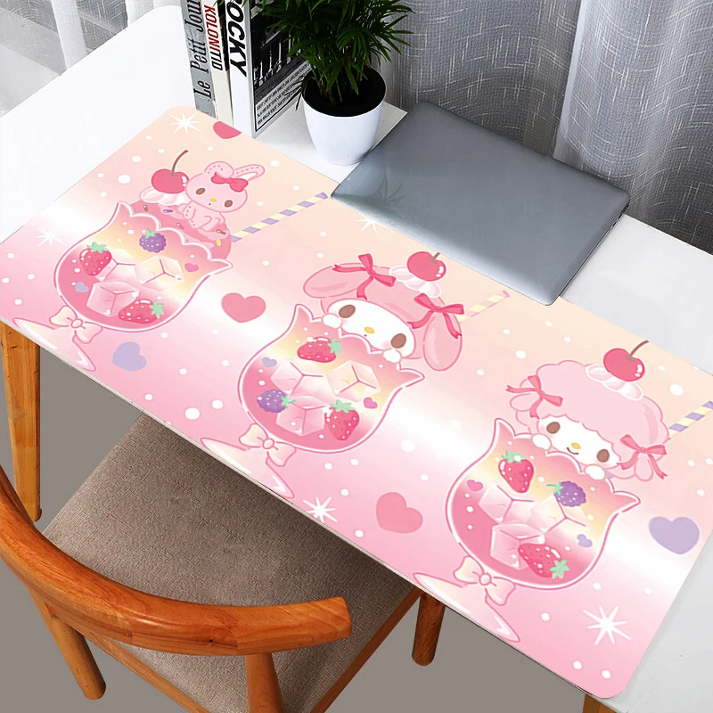 My Melody Large E-sports Mouse Pad Smooth durable Flexible Rubber Gamer PC Computer Keyboard For CSGO Kawaii Mosuepad
