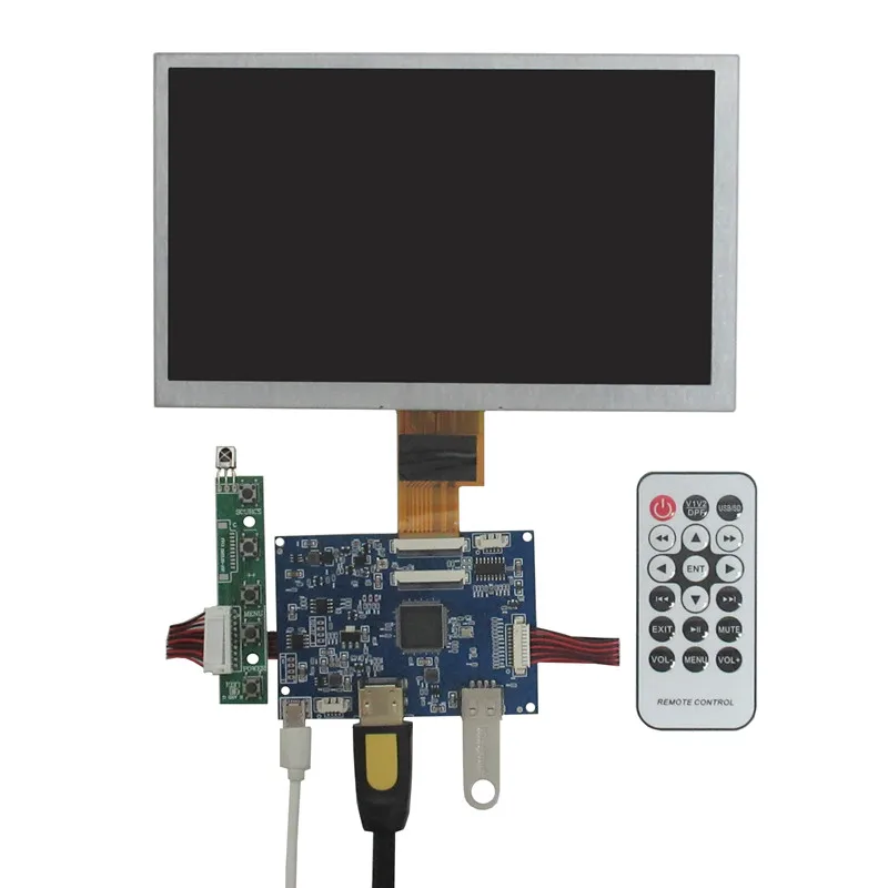 

8 Inch Portable Multipurpose 1024*600 LCD Screen Display Driver Control Board U Disk HDMI For DIY Raspberry Pi PC Monitor