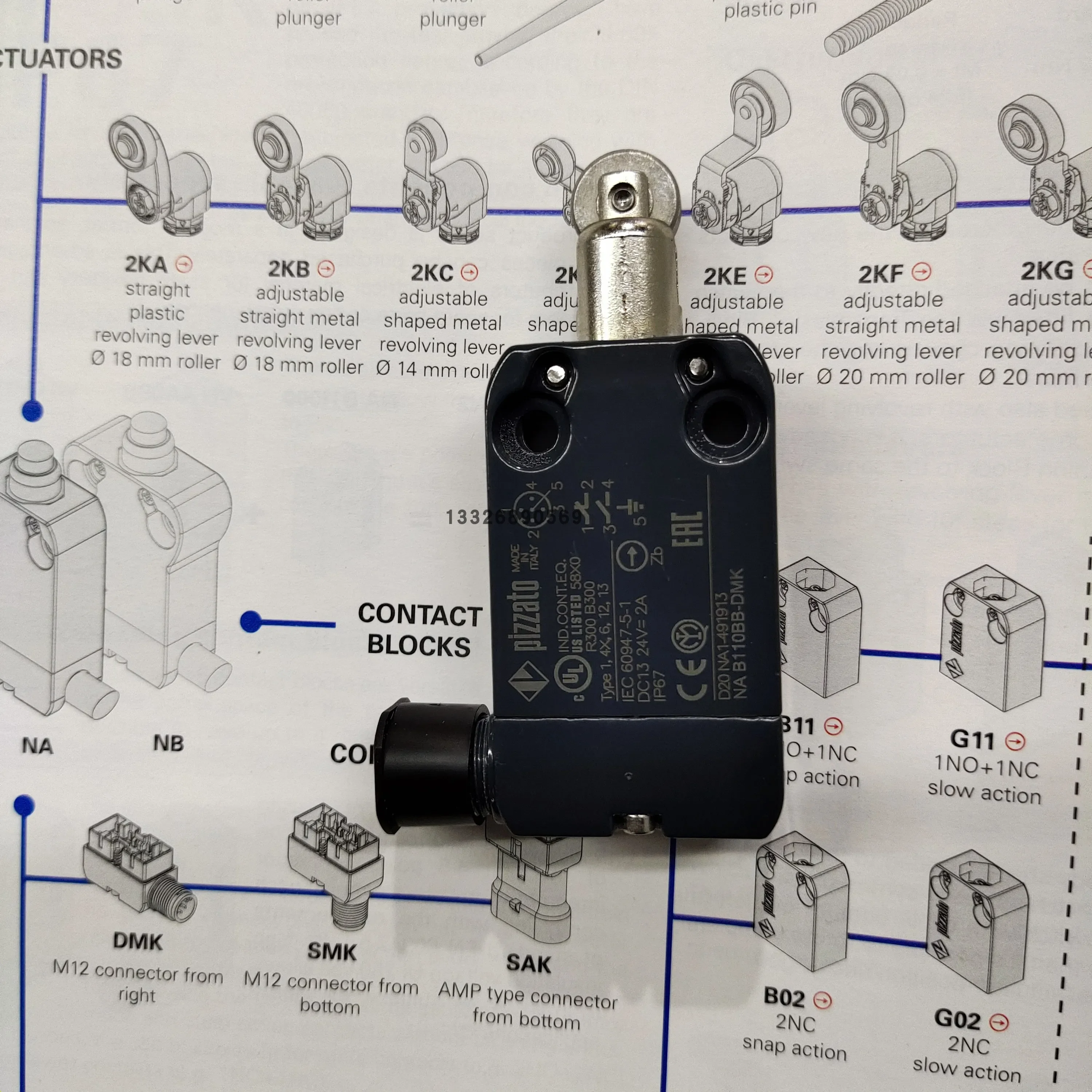 Italian position switch NA B110BB-DMK micro switch brand new original genuine product