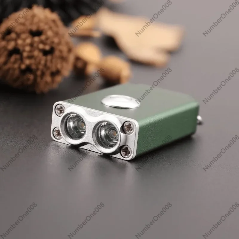 Innovative Outdoor Mini Flashlight Keychain Light Strong Beam Rechargeable Waterproof Portable for Camping Home