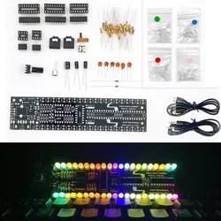 DIY electronic kit LED music spectrum colorful ambient Light assemble kit soldering project 15cm 21 segments