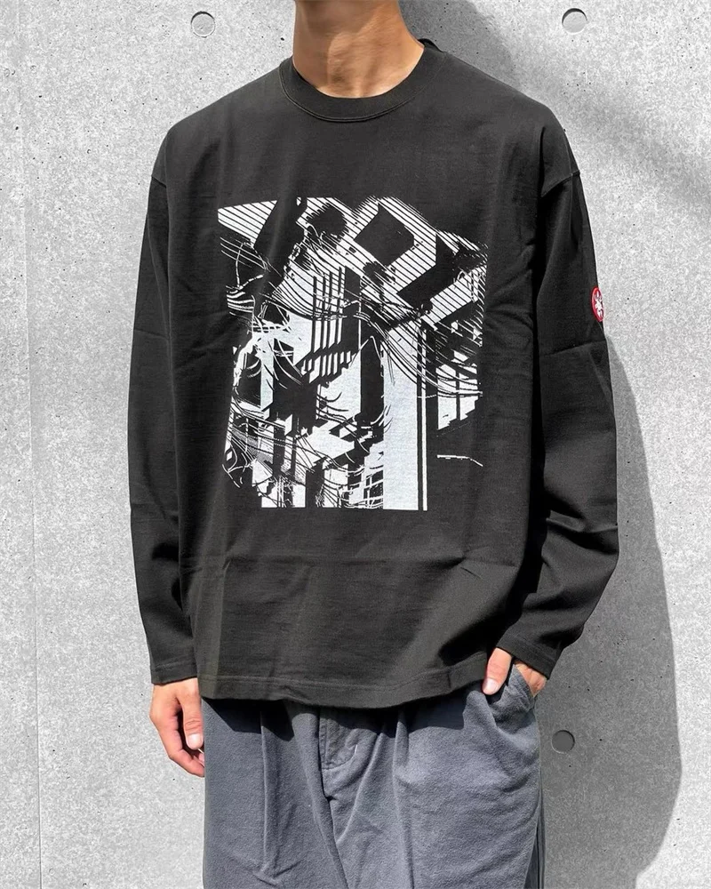 Long Sleeve Printed CAVEMPT C.E  T-shirt Men Women CAV EMPT T shirt Streetwear