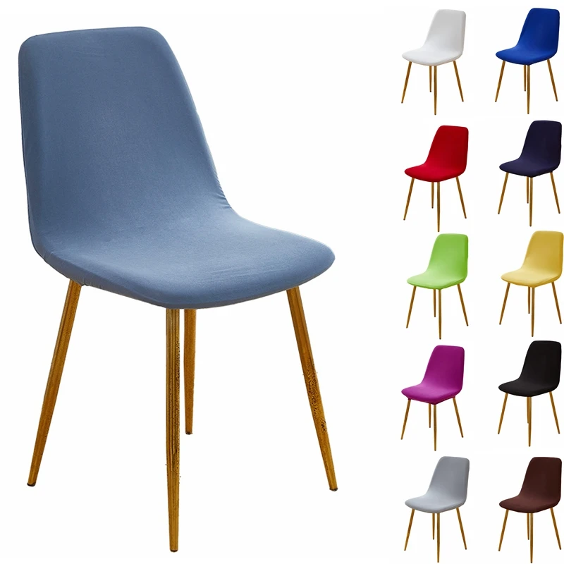 24 Colors Silk Chair Cover Adjustable Dining Room Spandex Home Protector Slipcover Soft Stretch Sanpdex Chair Seat Covers