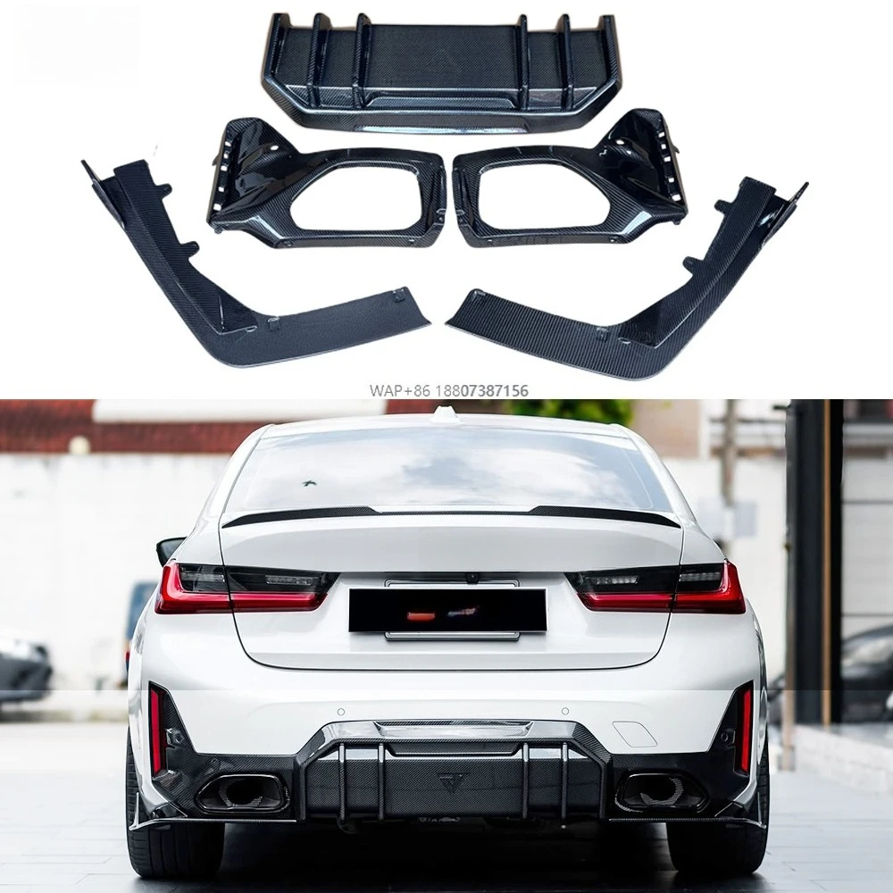 

FD Style Carbon Fiber Rear Bumper Diffuser for 3 Series G20 Sports LCI Spoiler Lip Bodykit 2023+