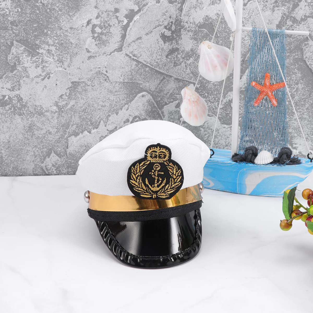 

Pet Hood Captain Hat Puppy Photo Shoot Props Cosplay Cat Weekend Party Costume Date