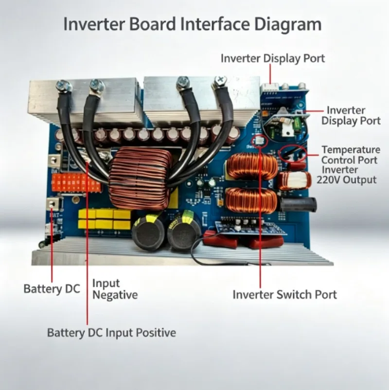 Pure sine wave inverter motherboard 12V to 96V to 220V new model high-power 5000W bare board customization recommended