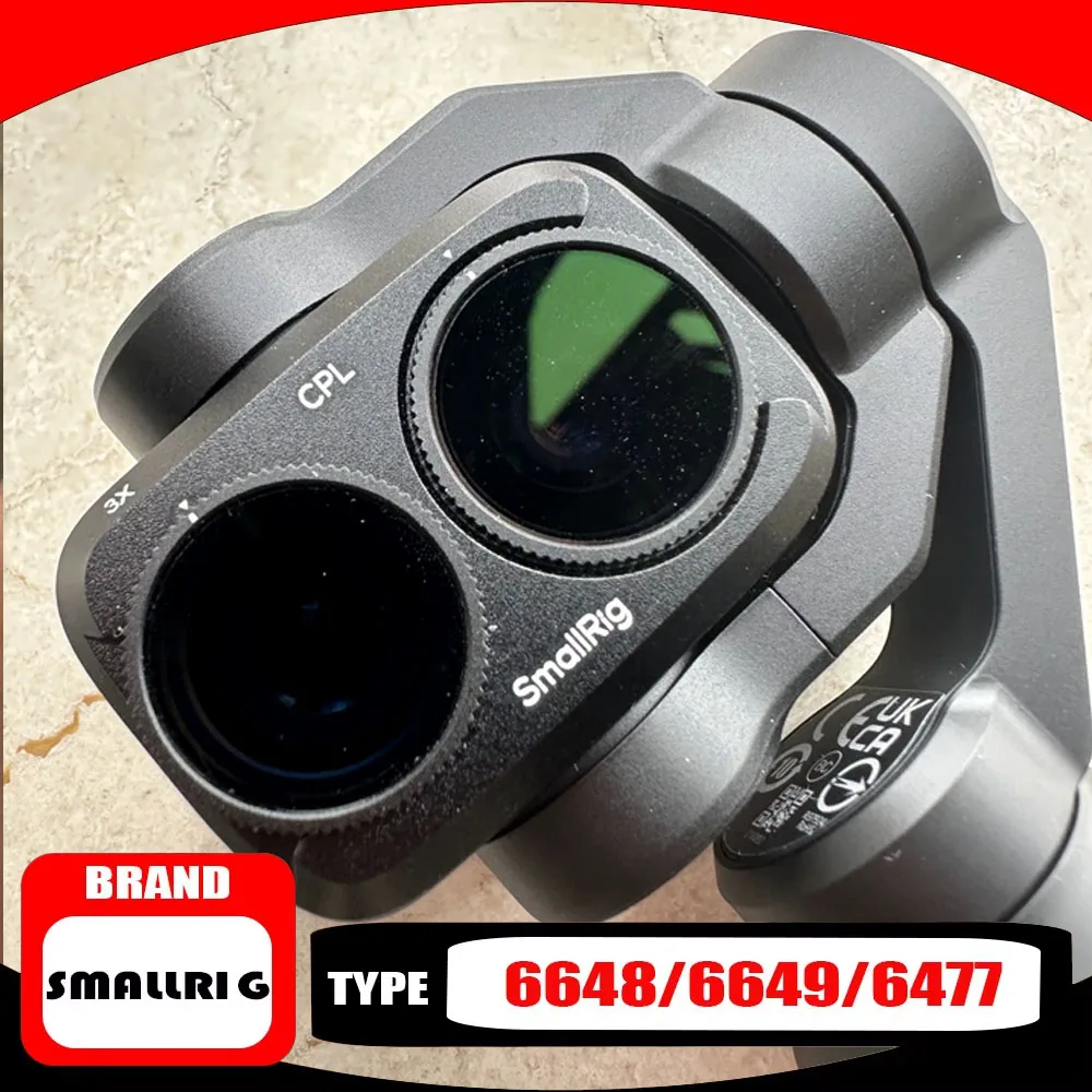 SmallRig Filter Kit for DJI Osmo Pocket 4P Glass with VND1-5 / CPL Filter Helps Reduce Light Evenly Minimize Color Shift MINI
