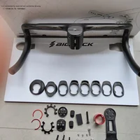 Manillar de carretera de fibra de carbono BIGROCK, manillar de grava, manillar de enrutamiento interno completo 360/380/400/420 para OD1