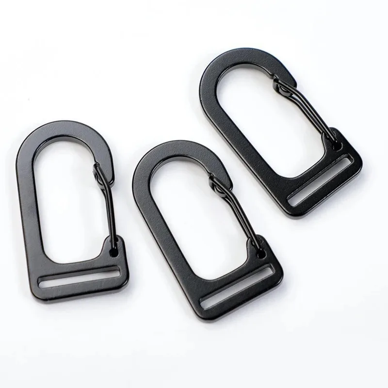 20pcs U-shaped Woven Belt Steel Wire Buckle Aluminum Alloy for DIY Key Rings Climbing Buckle Luggage and Bag Accessory view 2