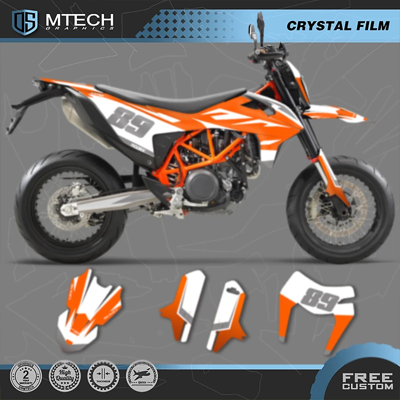 DSMTECH Custom Motorcycle Graphics For KTM 2019 2021 2022 SMC-R 690 19-21 SMC-R Enduro Decals Stickers Kits 001