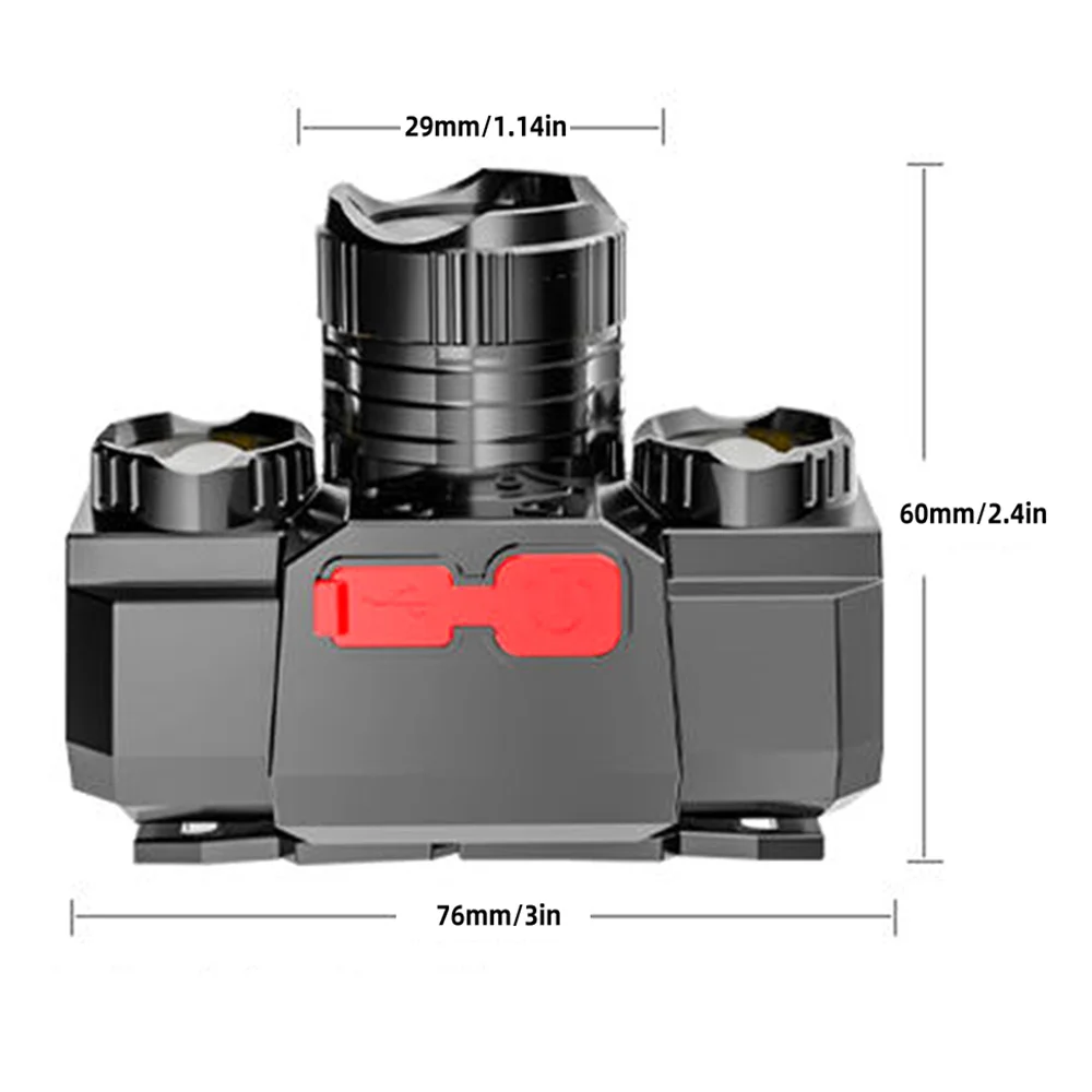 LED Headlamp Outdoor Lighting Cob Mini USB Rechargeable Head-mounted Lamp Glare Miner Lamp Small Head Lamp