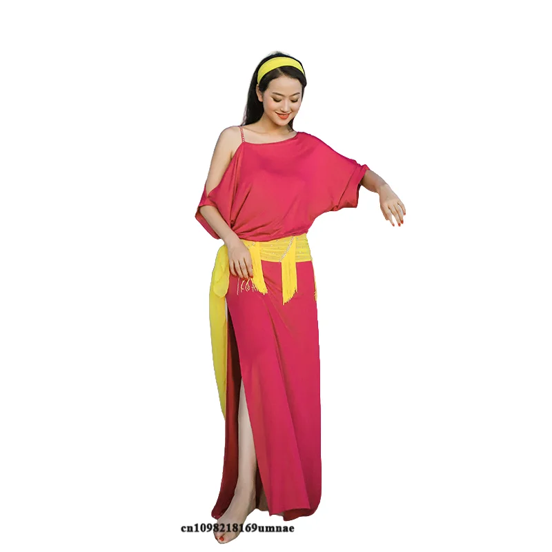 ملابس رقص البطن رداء الكبار الأطفال قصيرة الأكمام فستان بلدي رث صيدي الجلباب الشرقية ملابس الرقص الشرقي وصول جديد