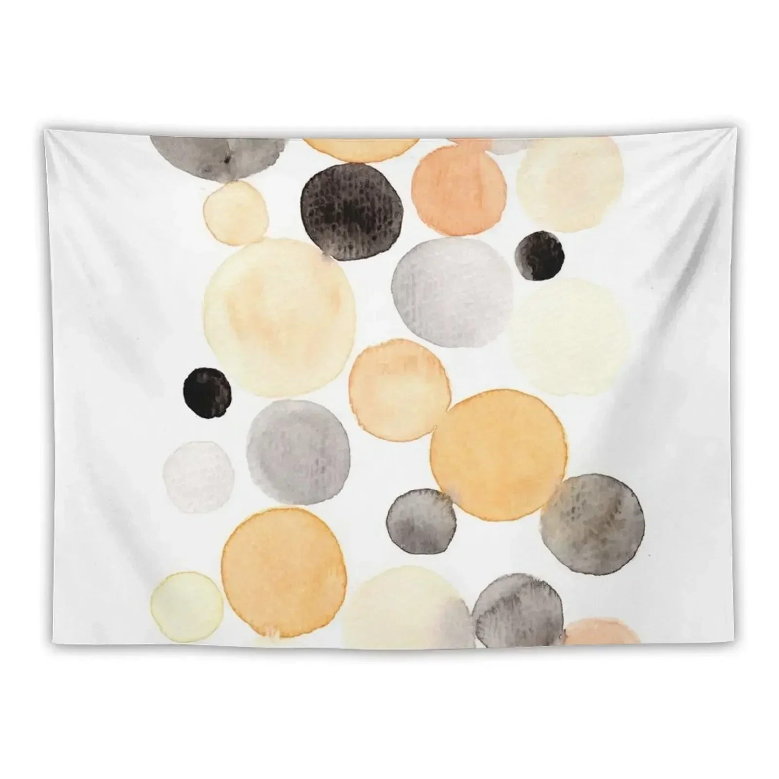 peach bubbles - minimalist decoration in apricot and gray tones Tapestry Wall Decoration Items Wall Hangings Decoration Tapestry