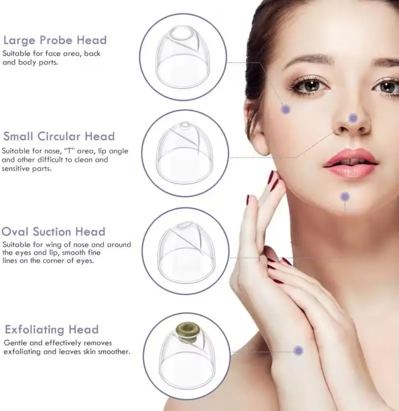Adjustable Electric Facial Cleanser Portable Cross Border Beauty Pore Cleanser for Skin Rejuvenation Blackhead Suction