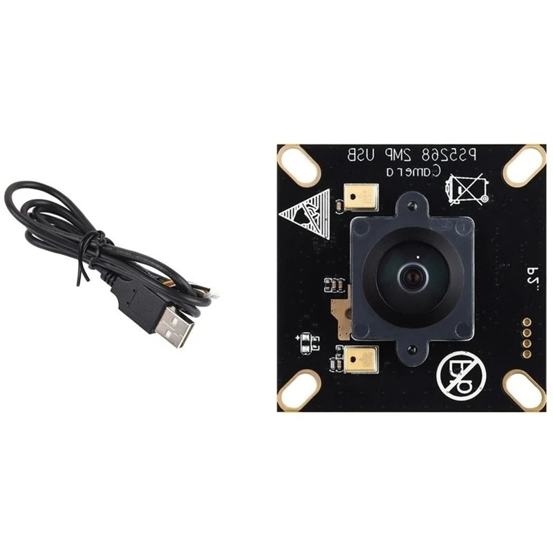 【A17Z】PS5268 2MP Camera Module Type B, USB 2.0 Header, High Dynamic Range, Rolling Shutter, Onboard Dual Microphones