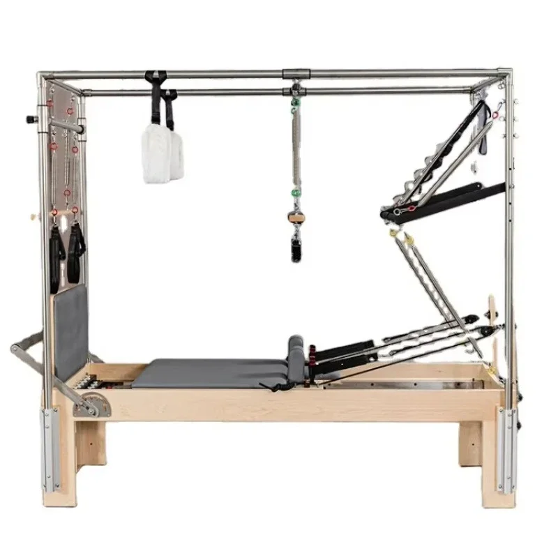 

XMSJ Factory Supply 3-in-1 Professional Pilates Reformer | Maple Wood Core Bed For Studio & Home Use