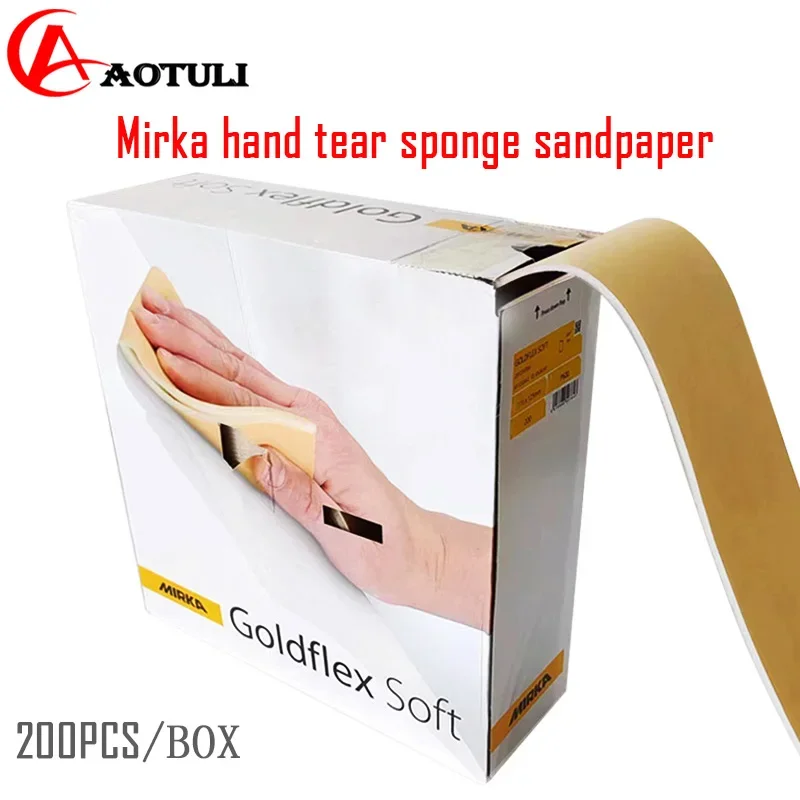 Mirka hand tear sponge sandpaper115x125mm Sponge Sandpaper Automotive Sheet Metal and Paint Polishing