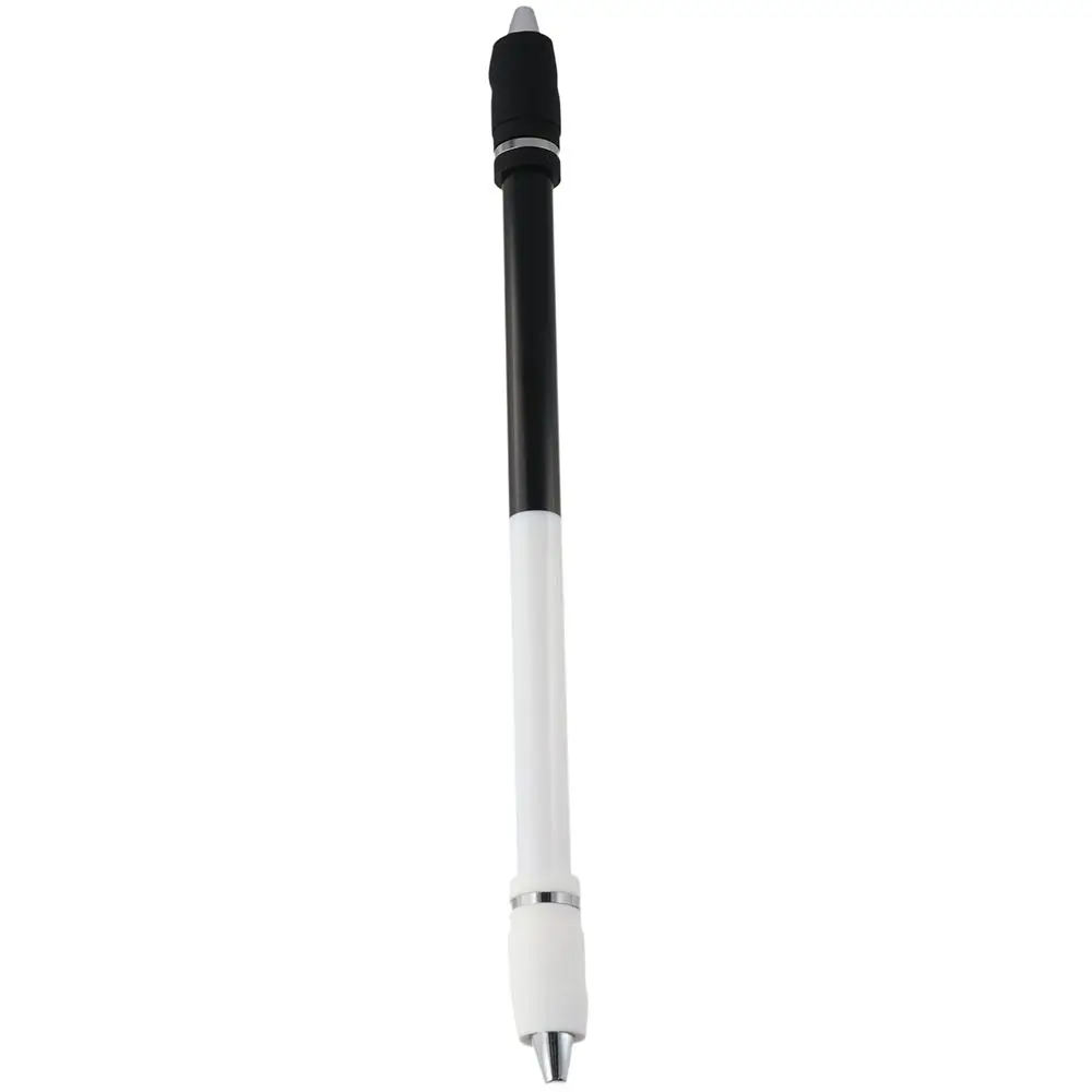 White Pen Spinning Heavy Weighted Black PC Spin Pen Non Slip Coated Office