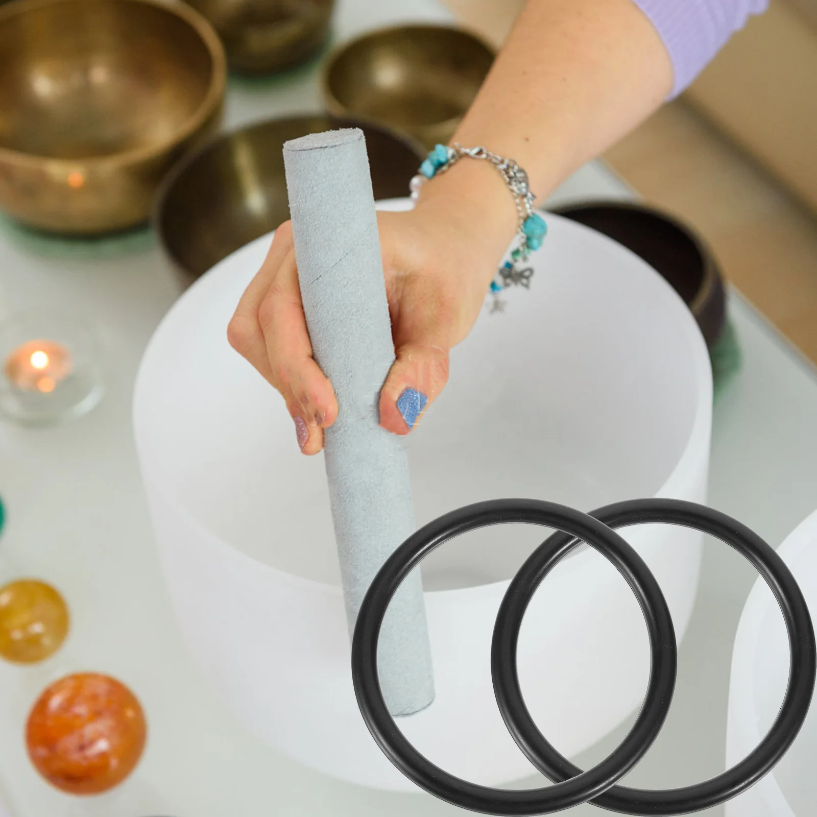 3 stuks Klankschaal Mat Vakmanschap Boeddhisme Betekenisvol Cadeau Draagbare Klankschaal Kussen Decor Boeddhisme Product