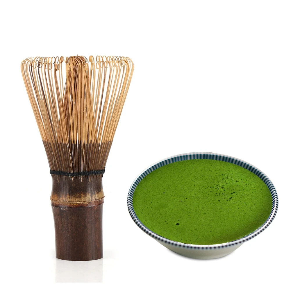 Bamboo Whisk Green Tea Whisk Matcha Whisk 80 Prongs Natural Bamboo Chasen Matcha Whisk Green Tea Powder Brush Tool Tea Whisk