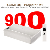 [English Version]900CVIA Lumens XGIMI M1 Ultra Short Throw Projector 1080P Full HD 4K Support UST Cinema Auto Focus 31W Speakers