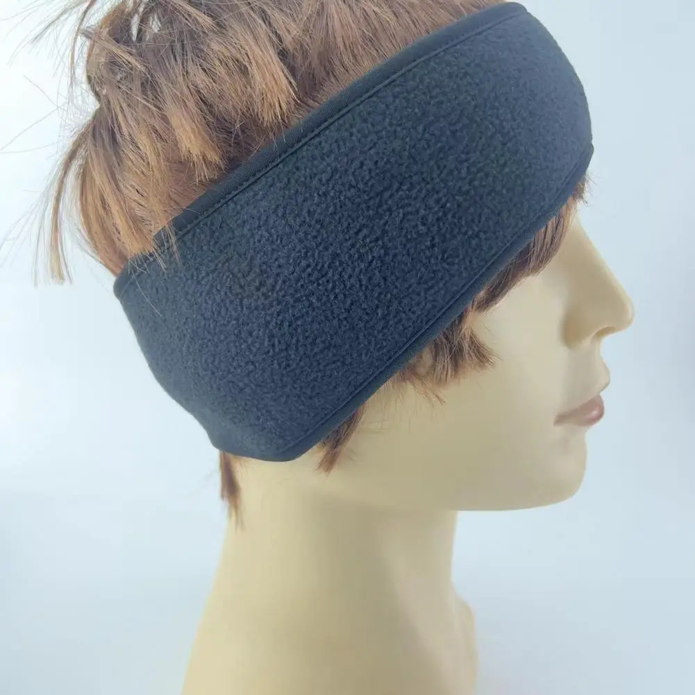 Calentadores de orejas para clima, diadema de cola de caballo de lana Polar de invierno con orejeras para correr, protección antideslizante para los oídos alta