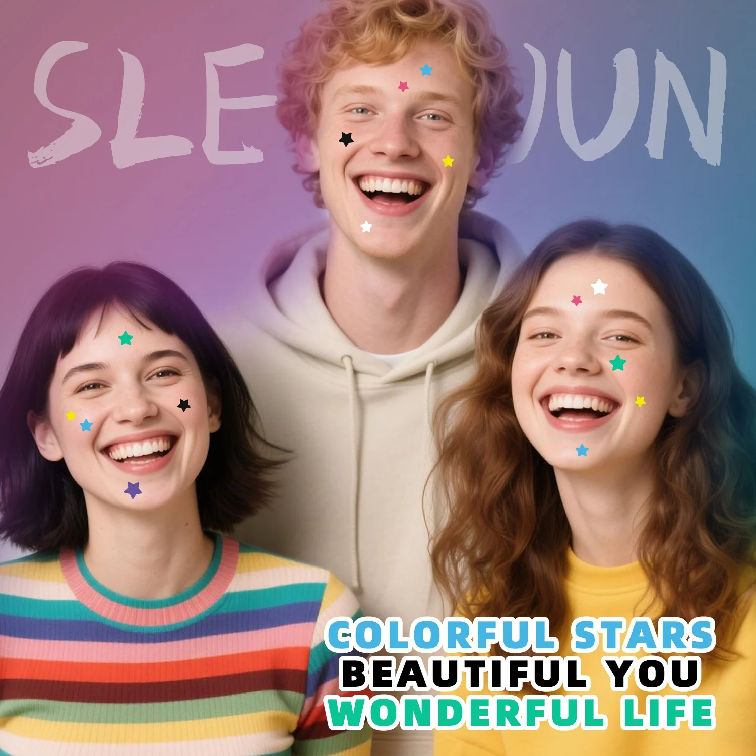 280 PCS pieces of multi-color star acne patches, facial acne patches, concealer acne patches, and pimples patches, ultra-thin