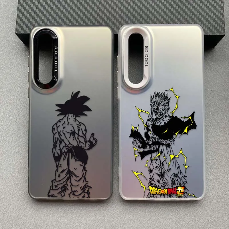 

D-Dragon Ball Anime Art Cover For Samsung Galaxy A73 A71 A56 A54 A53 A52 A51 A35 Colorful Silver Phone Case