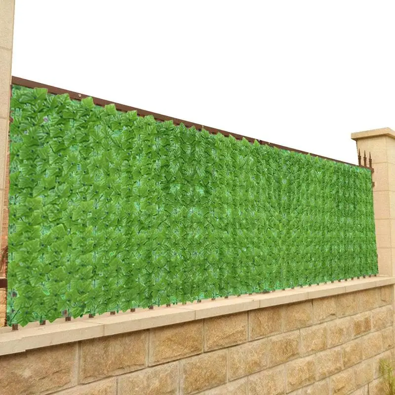 

1x3M Faux Ivy Green Leaf Privacy Screen Artificial Plant Grass Balcony Fence Home Garden Indoor Outdoor Wall Grass Decor