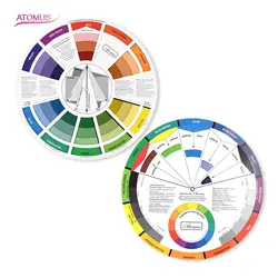 Tattoo Supplies Color Wheel Ink Chart Paper Accessories Professional Tattoo Equipment Pigments Wheel Swatches Permanent Makeup