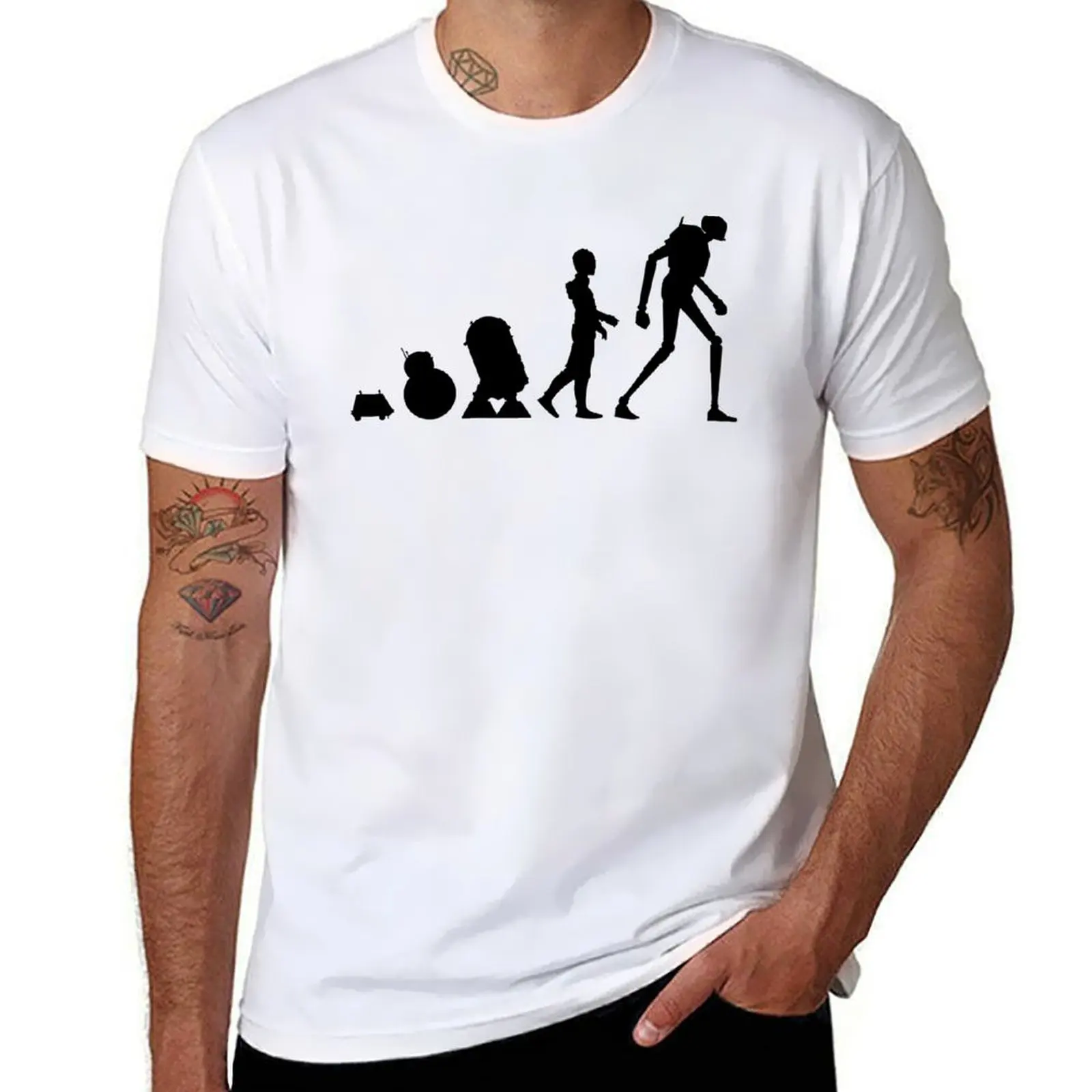 

Droid t Evolution shirt shirt man mens cotton T-Shirt t t man luxury shirts graphic of