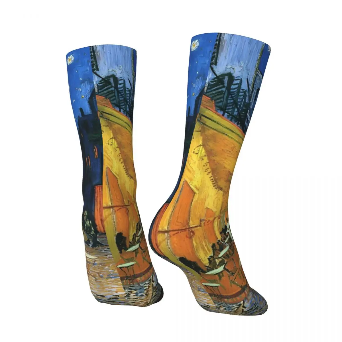 Calcetines para hombres y adultos, medias de calle de Van Gogh, calcetines cómodos Harajuku de otoño, calcetines antideslizantes estampados para exteriores