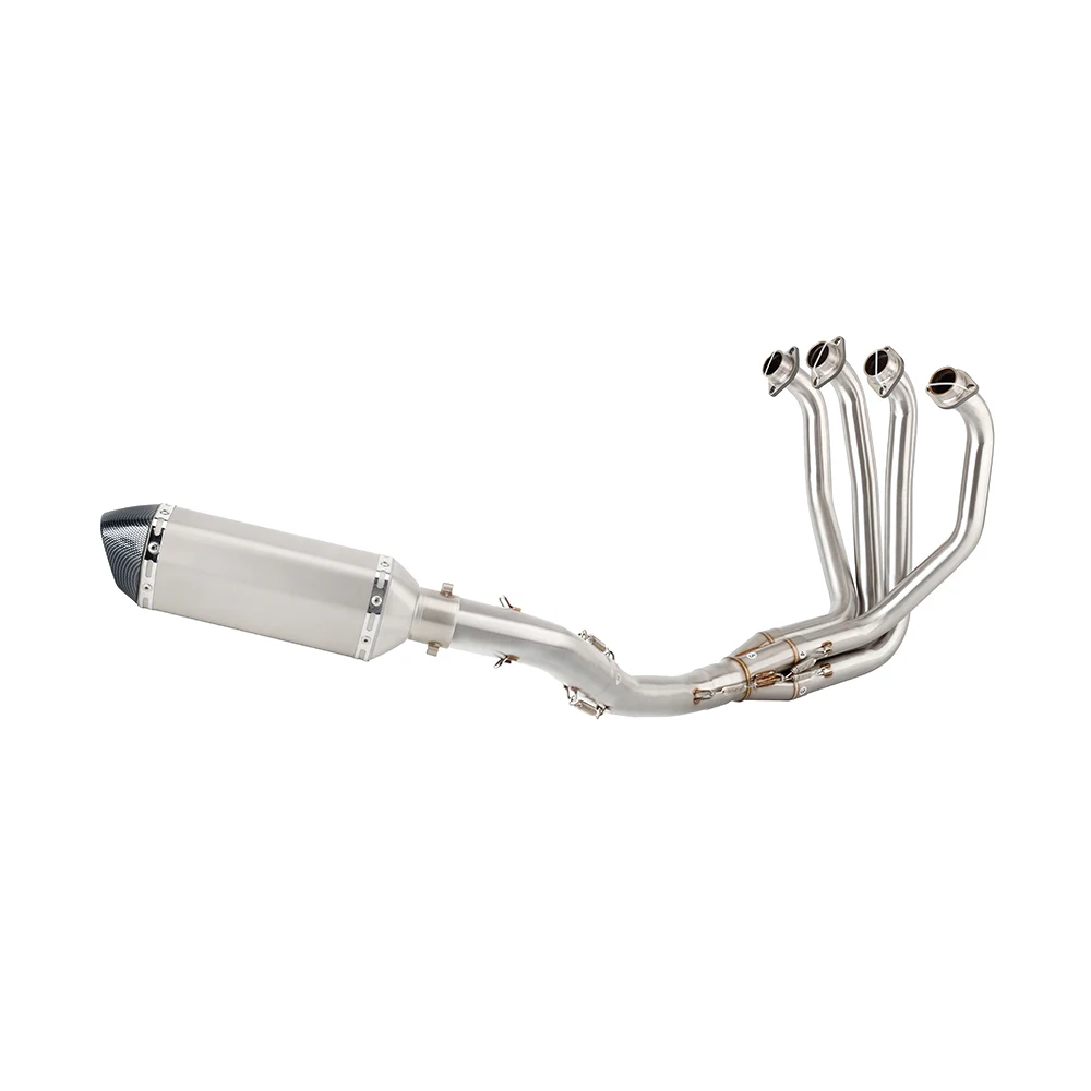 For Kawasaki ZX7R P1-P7 ZX7R 1996 - 2003 Motorcycle Exhaust Muffler With Mid Link Pipe Escape Slip-on