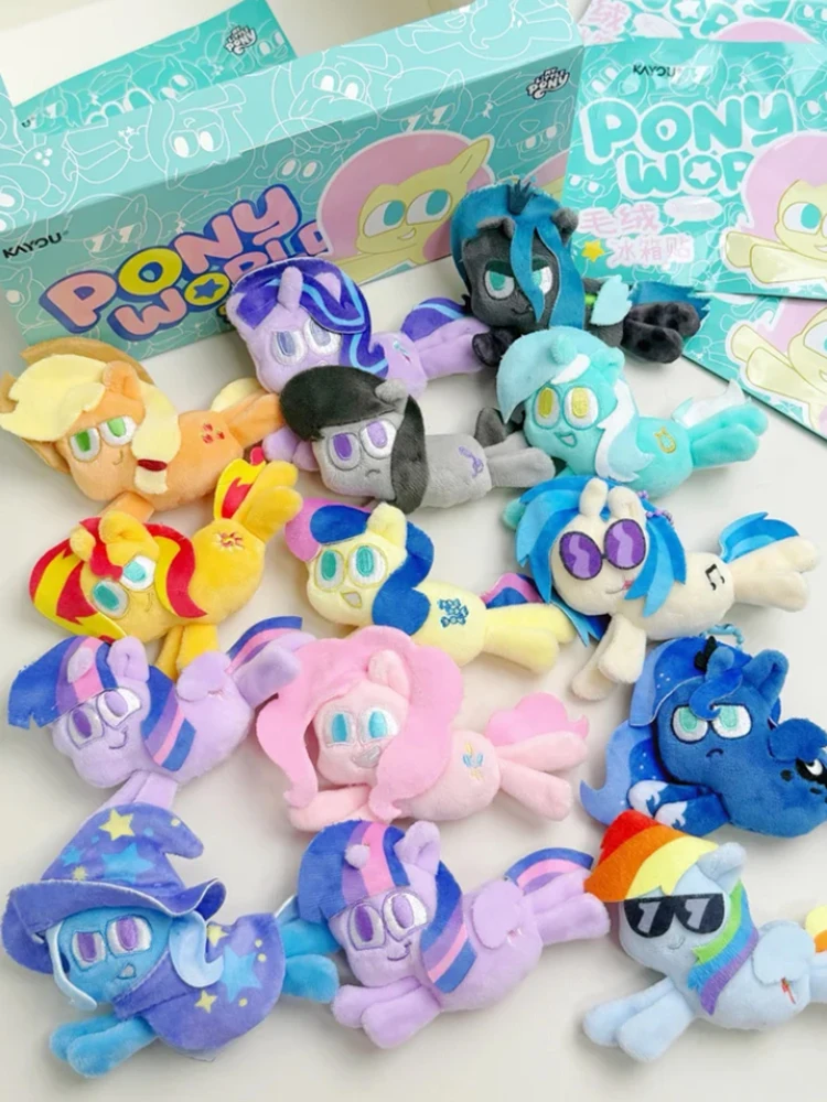 

Kayou My Little Pony Fridge Magnet Pendant Series 2 blind box Merchandise For Collection Bag Decoration birthday gift