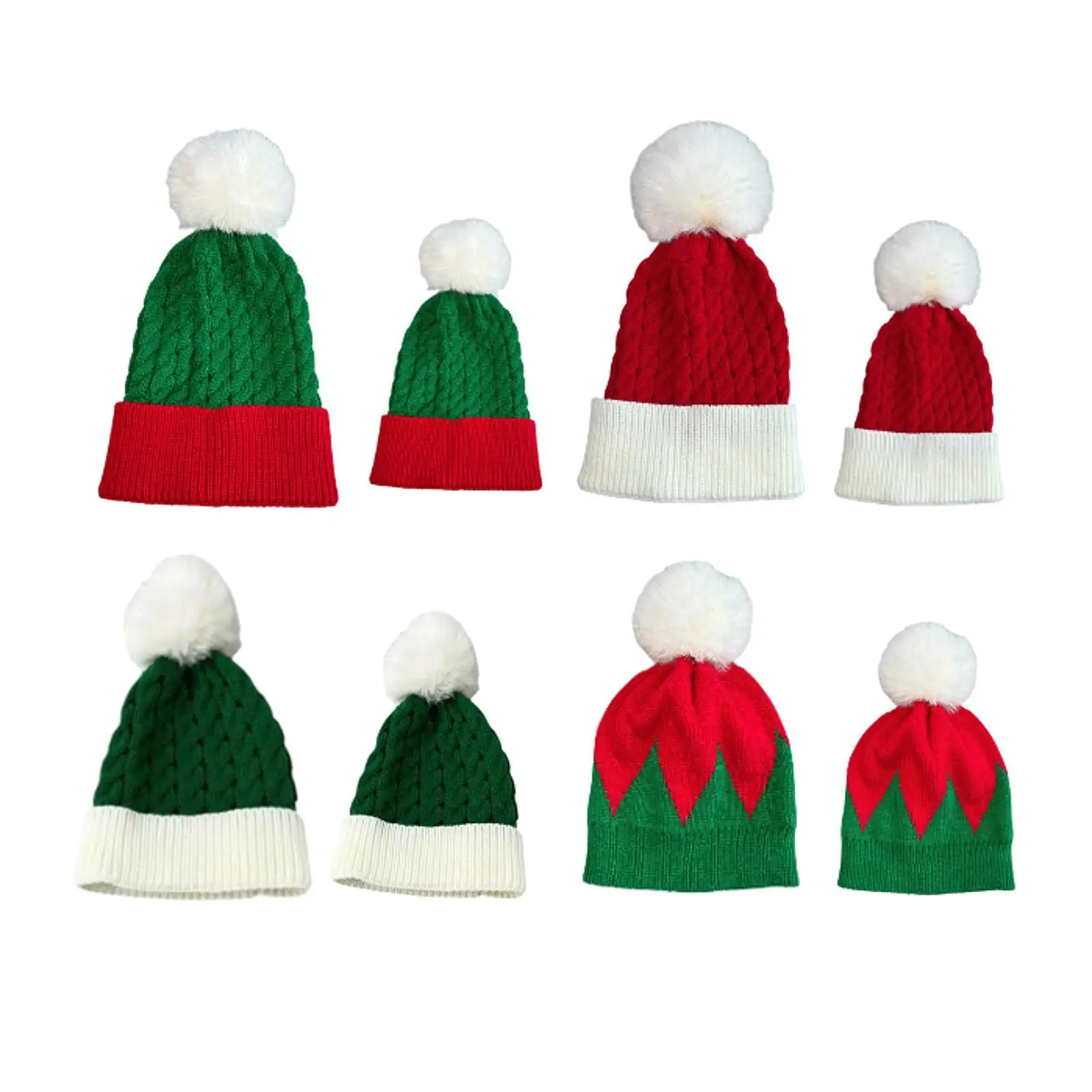 Christmas Hat Lightweight Soft Knitted Hat Knit Hat Christmas Beanie Hat for Stage Performance Show Gift Skiing Cycling Fishing
