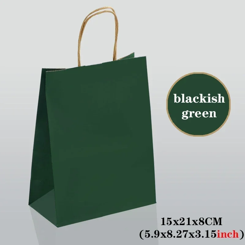 10/30/50 stks Festival Party Gift Bag met Handvat Sieraden Boodschappentas Kerst Verjaardag Huwelijkscadeau Verpakking Zak Gekleurde Zakken
