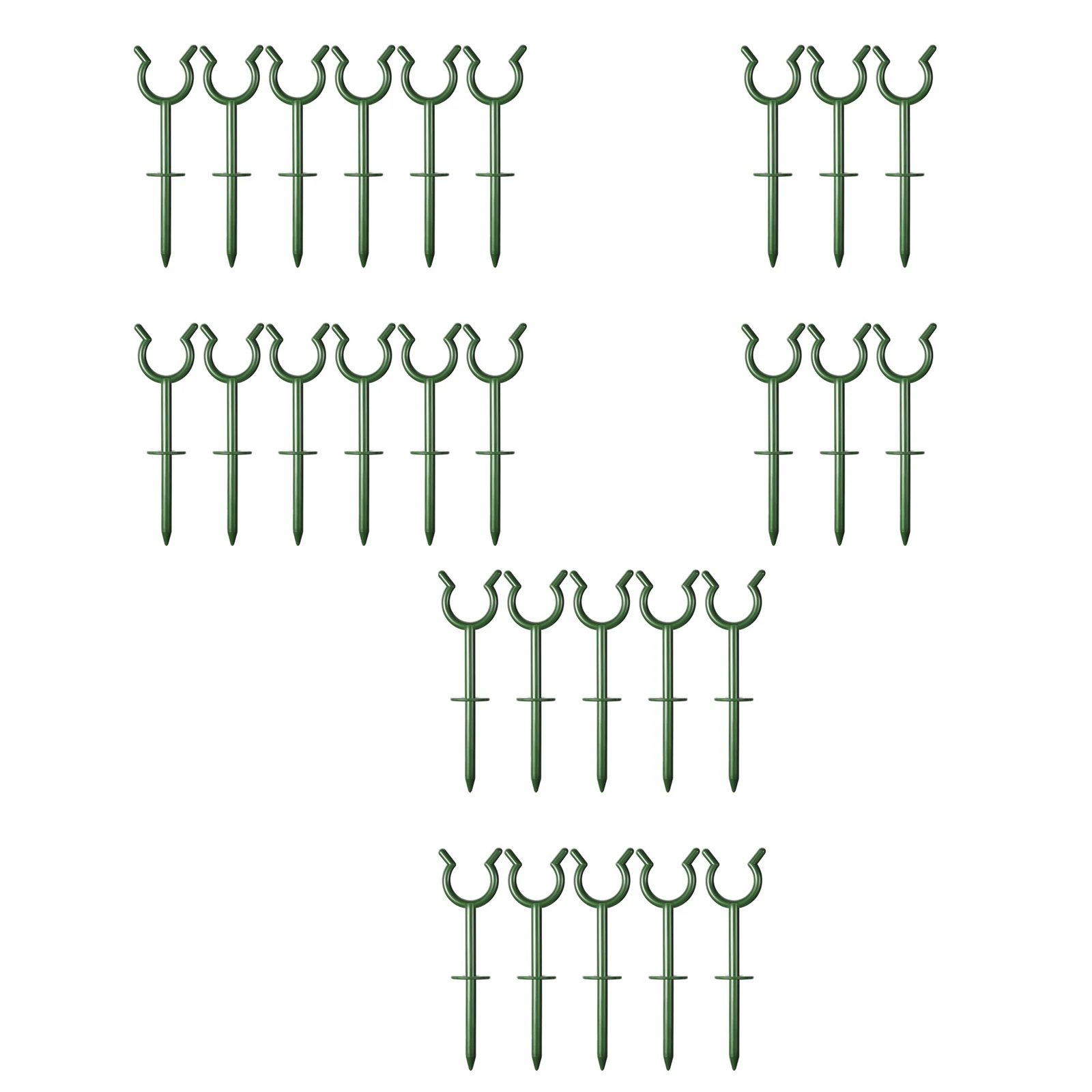 6/10/12Pcs Plastic U-shaped Garden Hose Guide Soaker Hose/Flexible Hose Stakes for Plant And Yard Protection Outdoor Landscaping