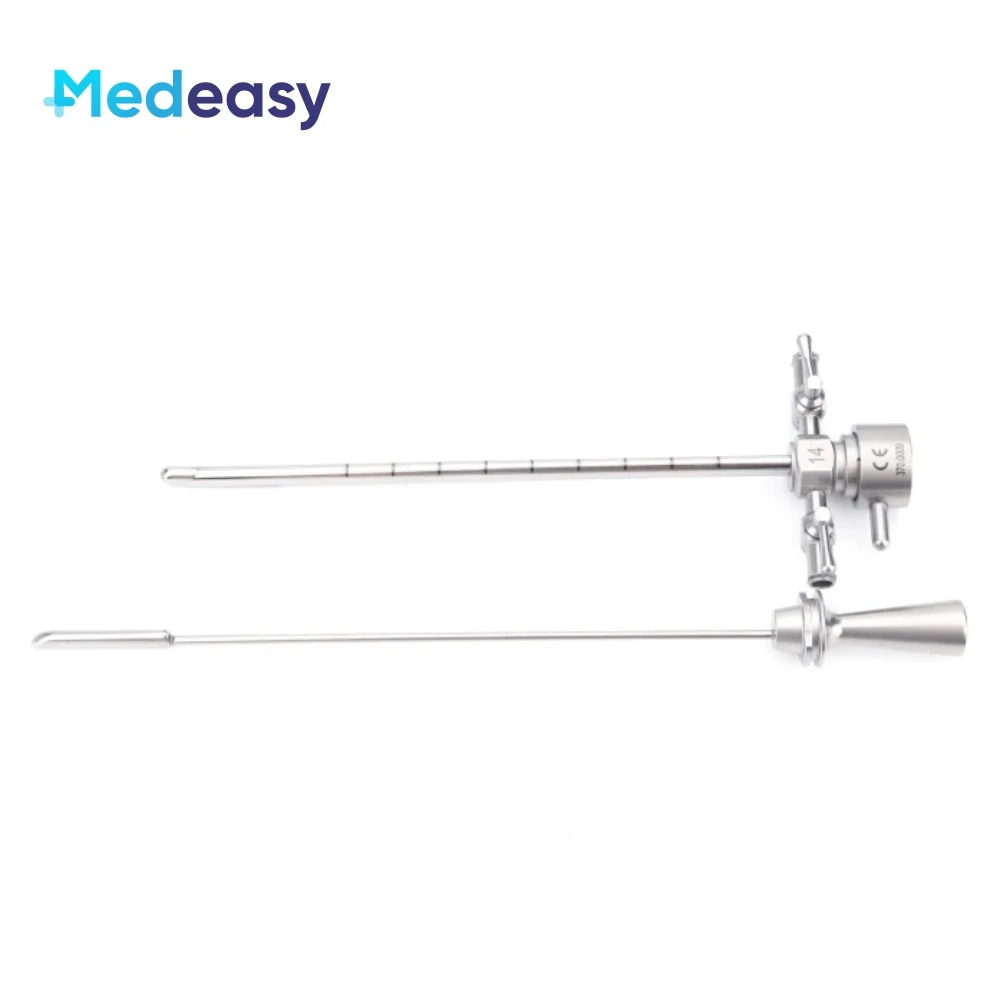 Urology Cistoscópio Pediátrico Set, Endoscópio rígido urológico, 0 30 Graus, 2.7mm, 190mm Comprimento