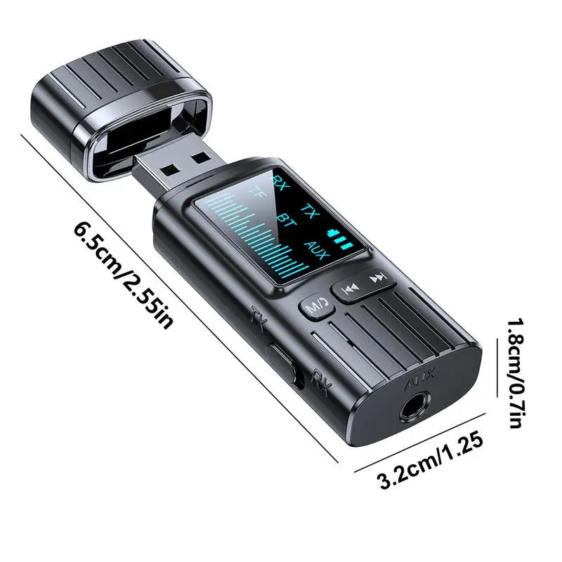 Audio Transmitter And Receiver Bi-Directional Audio Transmitter Multifunctional Wireless Adapter Portable 5.4 Audio Adapter With