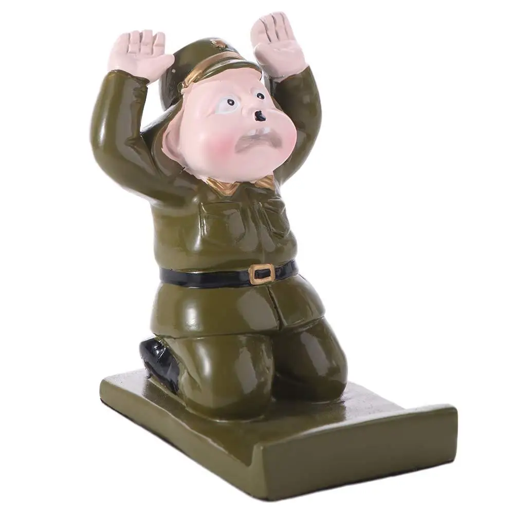 

Resin Cartoon Phone Holder Anti-slip Multi-functional Kneeling Mobile Phone Stand Portable Figure Toys Cell Phone Bracket