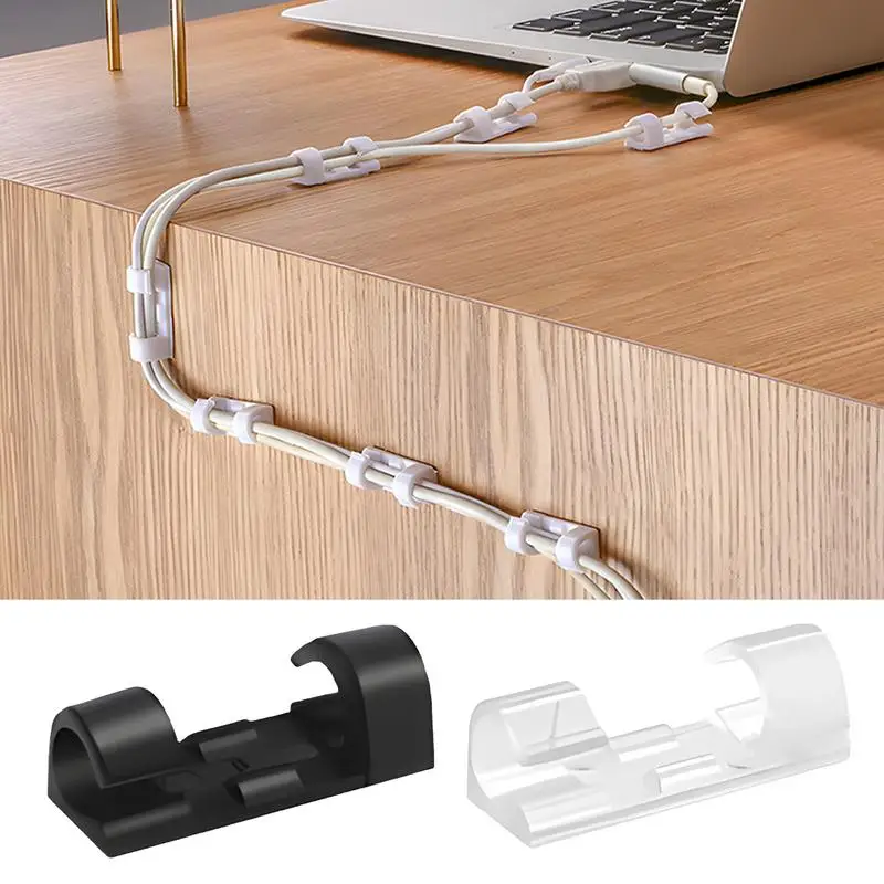 Kabel organisator für Schreibtisch 20 Stück selbst klebende Kabel clips Kabel organisator Platz sparer Firma Kabel management clips Draht manager für