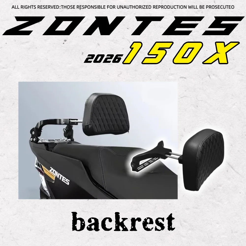 

Регулируемая телескопическая складная спинка заднего сиденья для мотоцикла ZONTES 150X 2026 года.