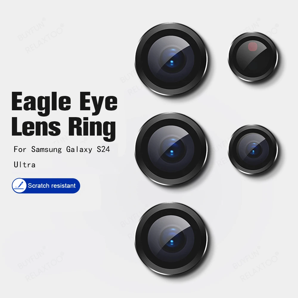 Lens ring For Samsung Galaxy S24 Ultra 2023 Metal frame lens film sansung S24ultra Common eagle glasses head ring